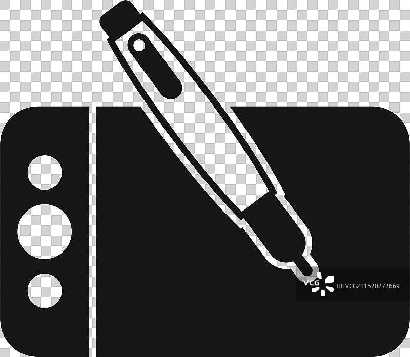 用于数字绘画的带笔手绘板图片素材