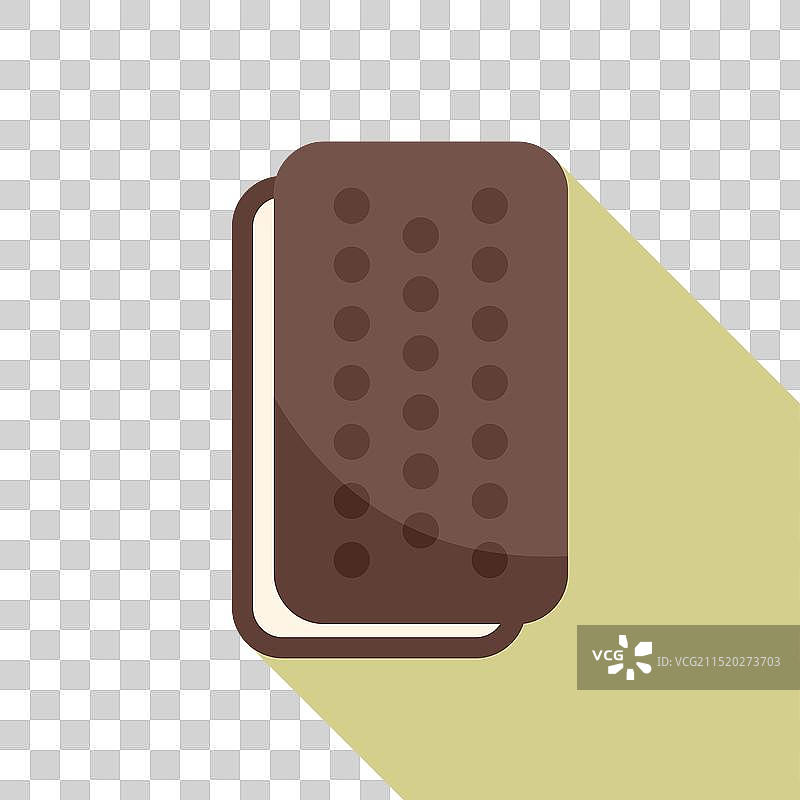 香草馅巧克力冰淇淋三明治图片素材