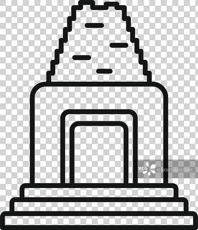 代表中美洲的古代玛雅神庙图片素材