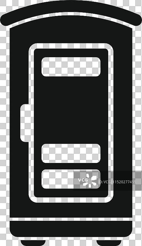 街道上的公共厕所建筑图标图片素材