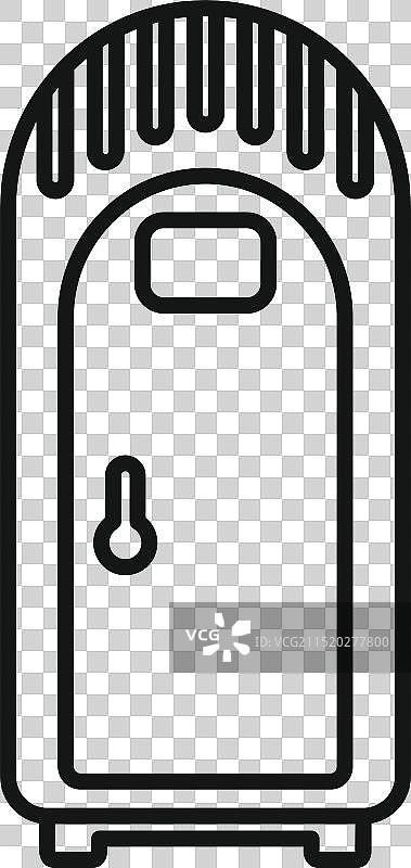 生物厕所线性图标风格图片素材