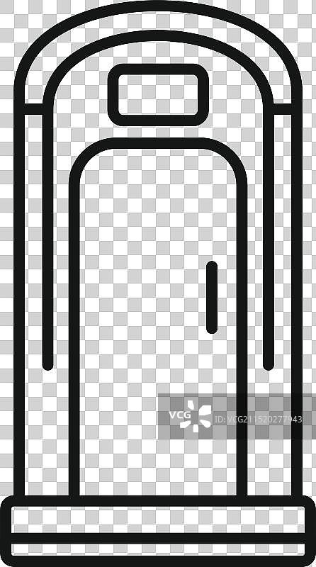 户外便携式公共环保厕所图标图片素材