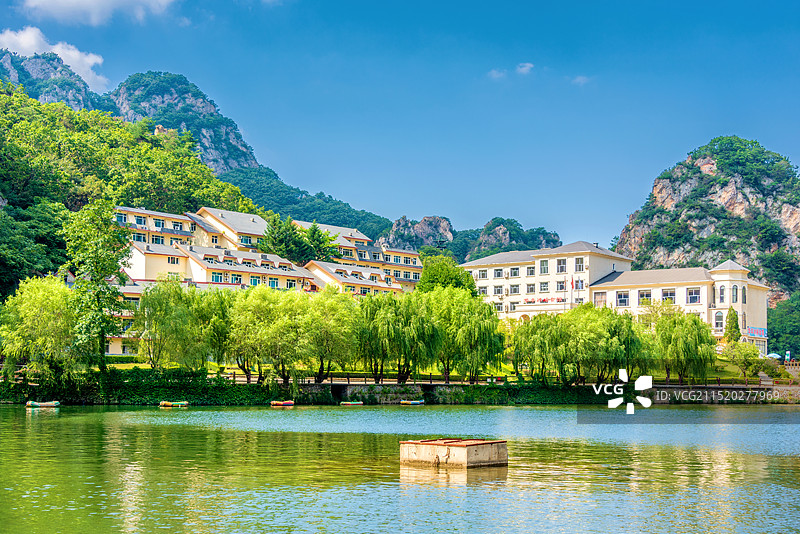 中国辽宁大连庄河冰峪沟双龙汇景区图片素材