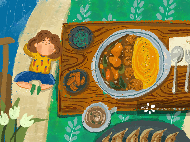 饮食系列咖喱蛋包饭图片素材