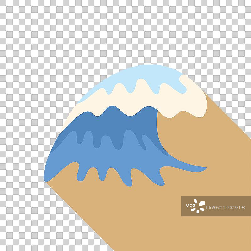 蓝色巨浪与飞溅的泡沫图片素材