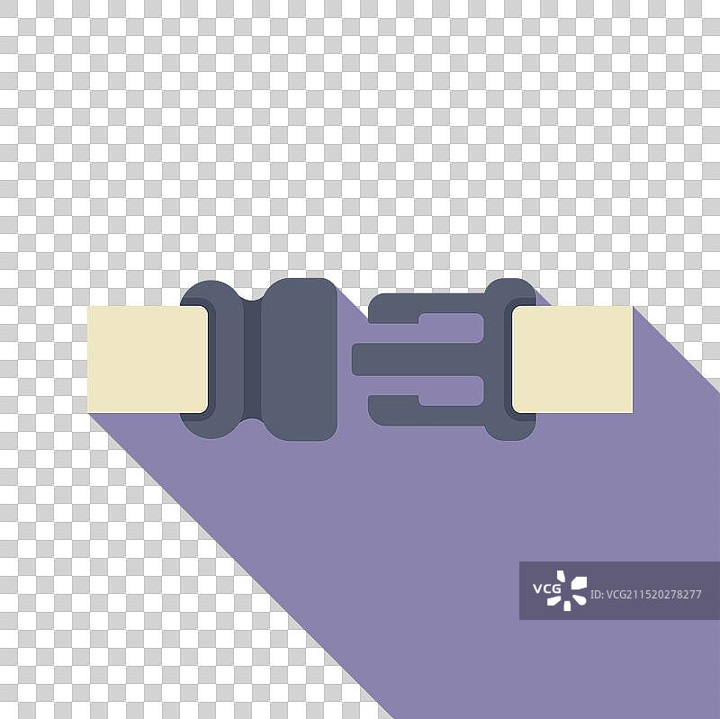 打开的安全带扣紧固件图片素材