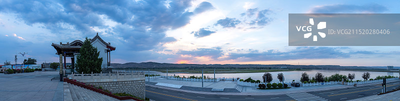 山西省忻州市河曲县黄河西口古渡景观图片素材