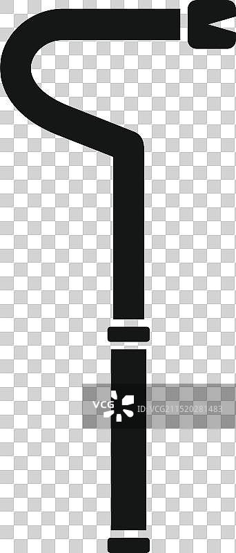 撬棍图标，展示拔钉和杠杆作用图片素材