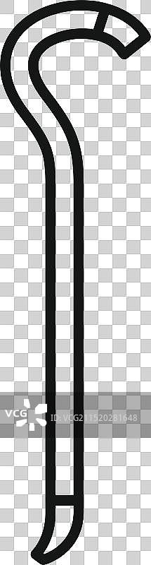 用于施工的撬棍工具图标图片素材