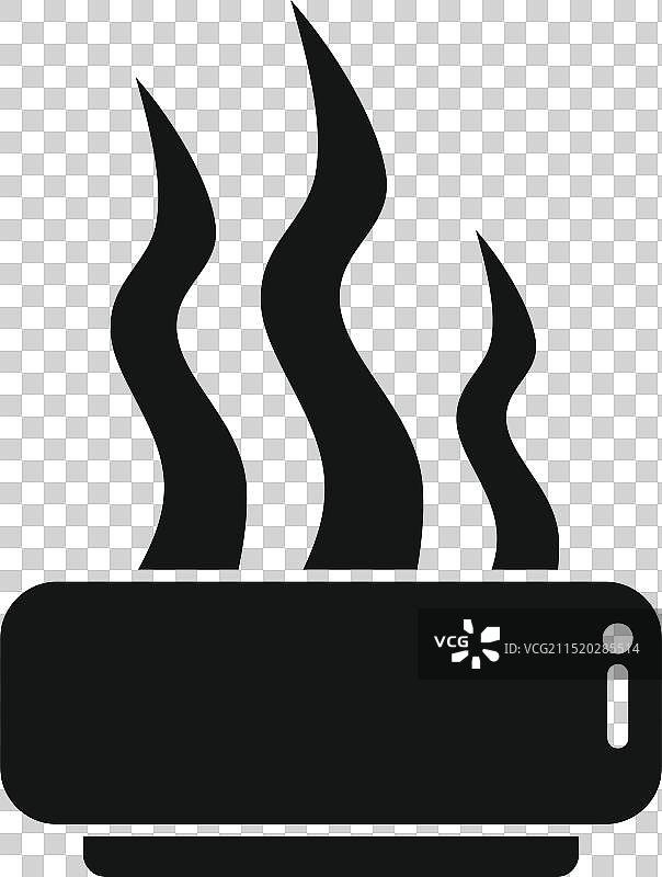 空调黑色剪影图片素材