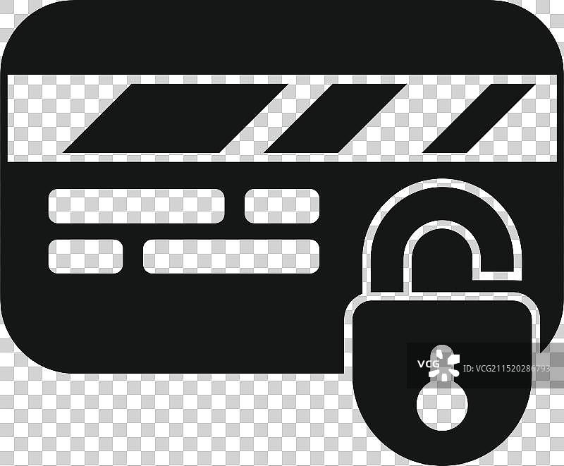 保护用户数据的信用卡安全系统图片素材