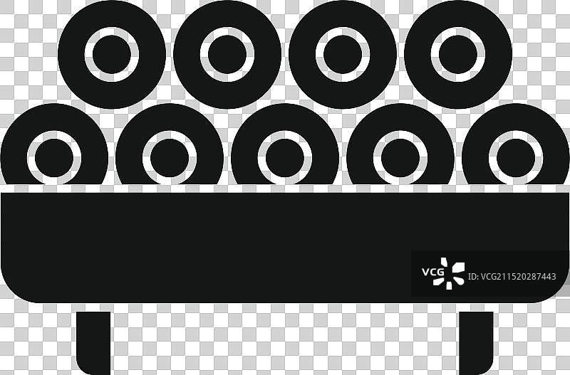 纺织厂设备加工棉织物图片素材