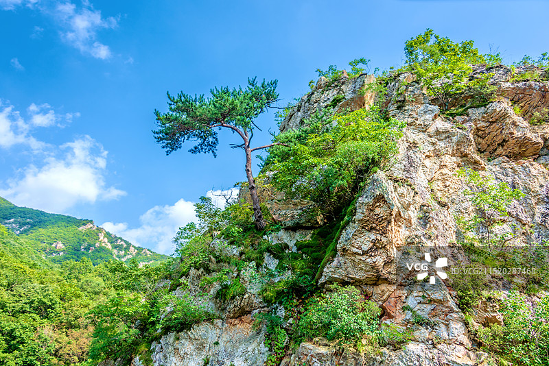 中国辽宁大连庄河冰峪沟自然风光图片素材