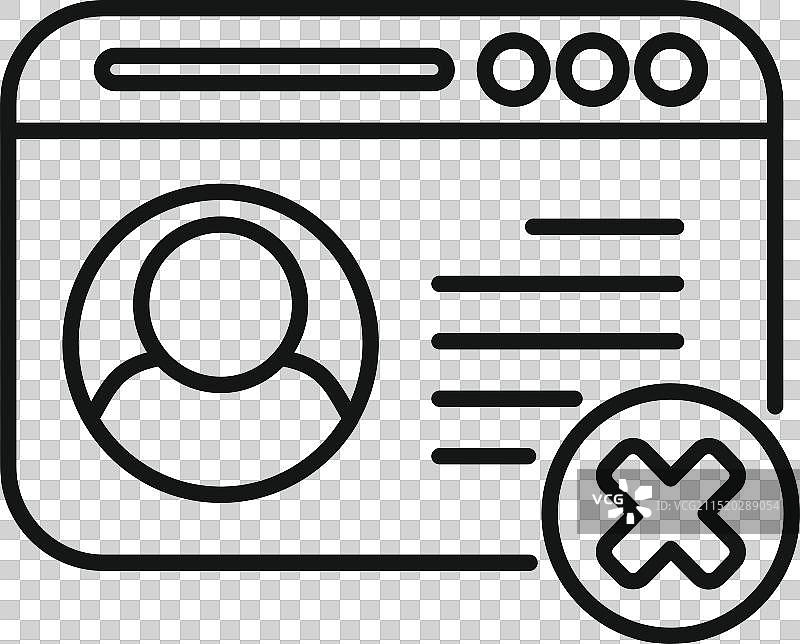 用户帐户配置文件删除个人数据图片素材