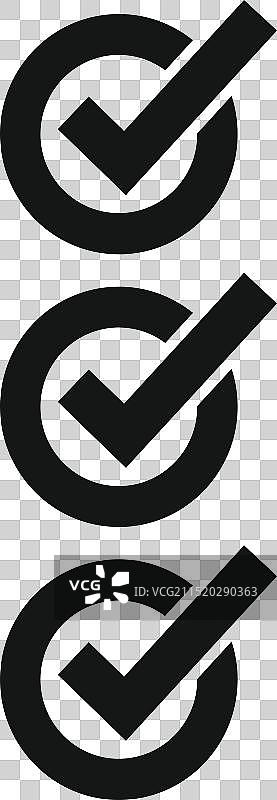 表示完成任务的复选框图标图片素材