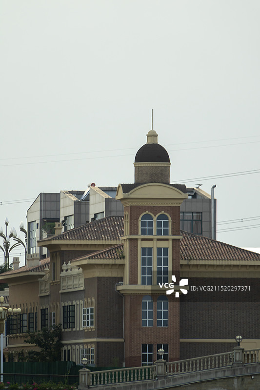 中国科技城绵阳金西湖湿地公园建筑集锦图片素材