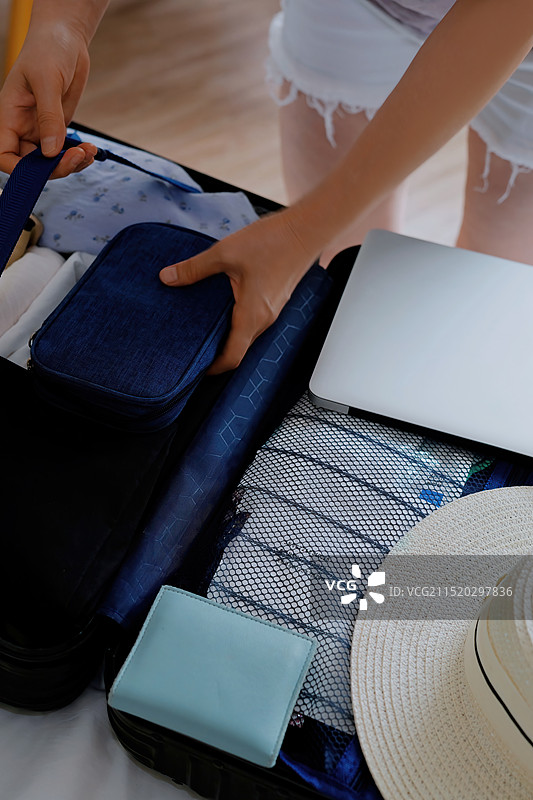 为激动人心的旅行组织必需品准备图片素材