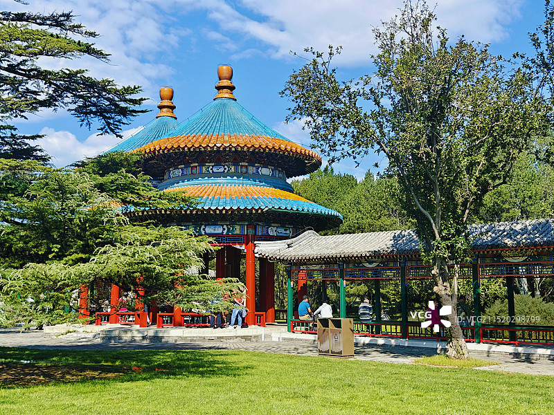天坛公园 双环万寿亭图片素材