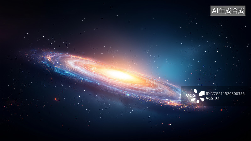 【AI数字艺术】漩涡星系抽象概念背景图片素材