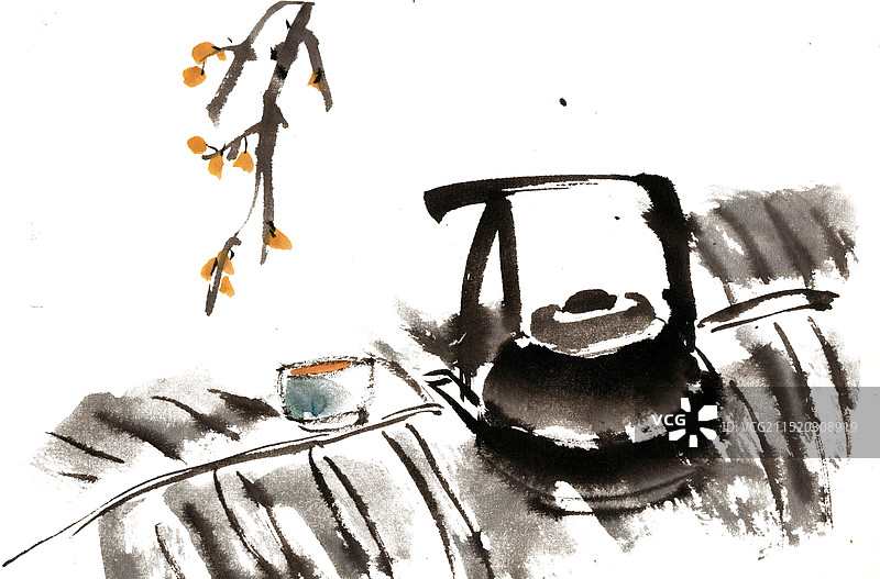 茶壶芭蕉图片素材