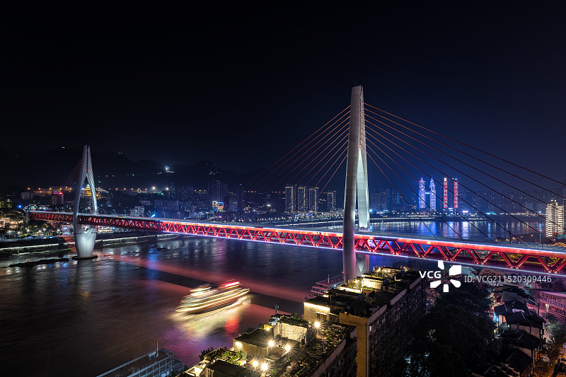 重庆东水门长江大桥图片素材