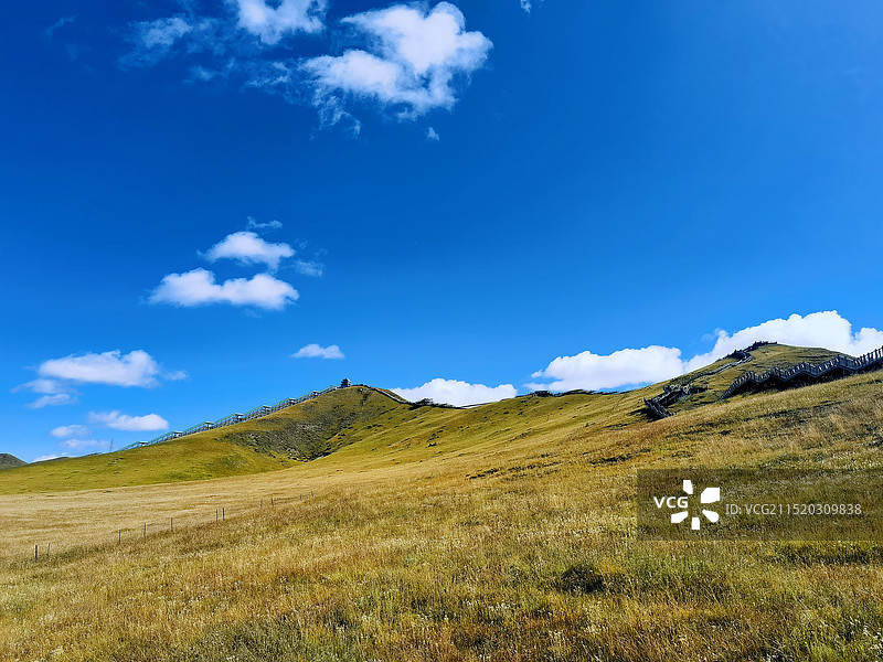 四川省阿坝若尔盖黄河九曲第一湾景区美景图片素材