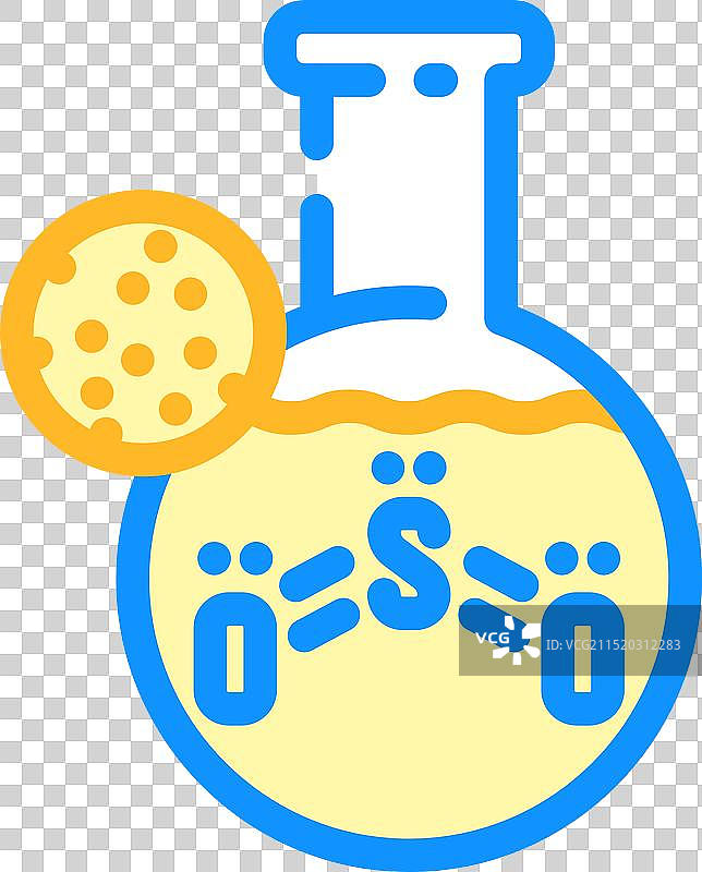 无亚硫酸盐过敏原食品色素图标图片素材