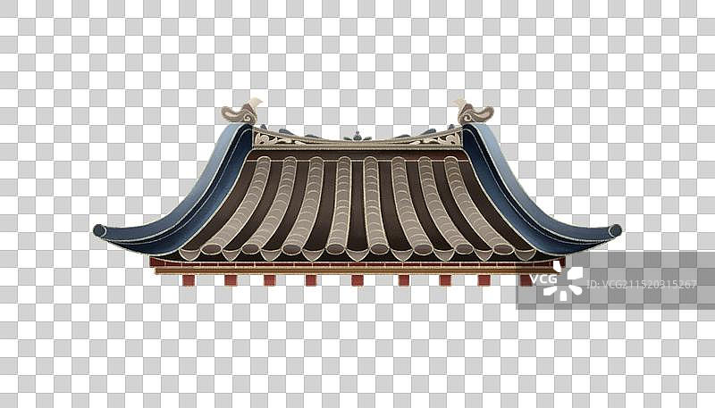 中式建筑屋顶图片素材