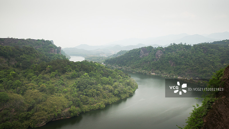 青山绿水人间仙境-永安桃源洞景区图片素材