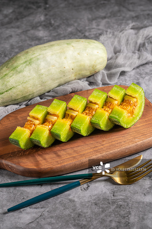 羊角蜜香瓜甜瓜图片素材