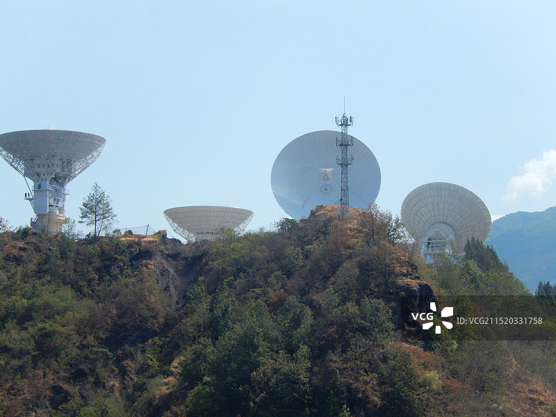 重庆市云阳县的复眼天文观测站图片素材