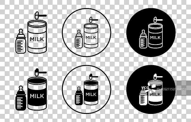 奶粉轮廓线图标网络标志图片素材