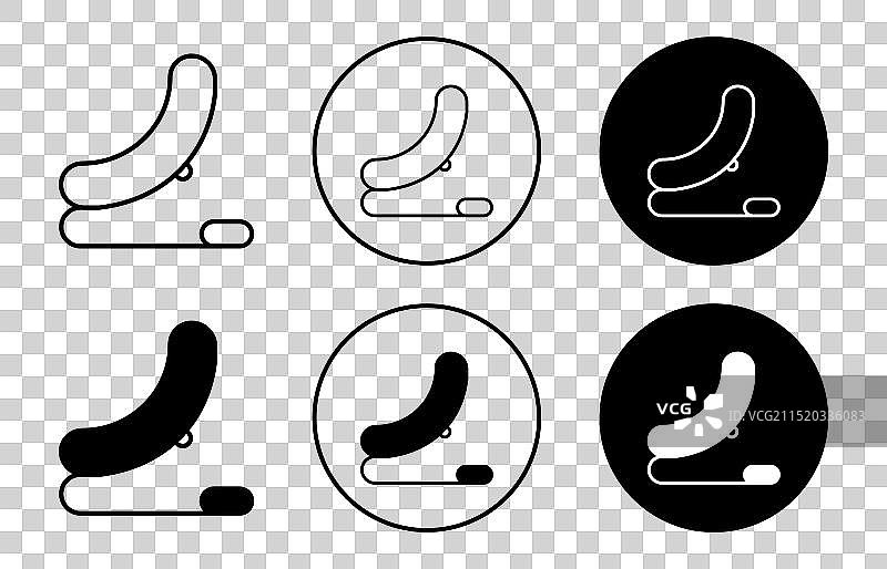 网络弹力座椅图标标记设置符号图片素材