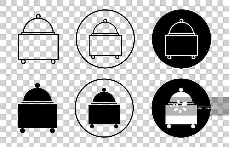 食品拼盘服务扁平图标图片素材