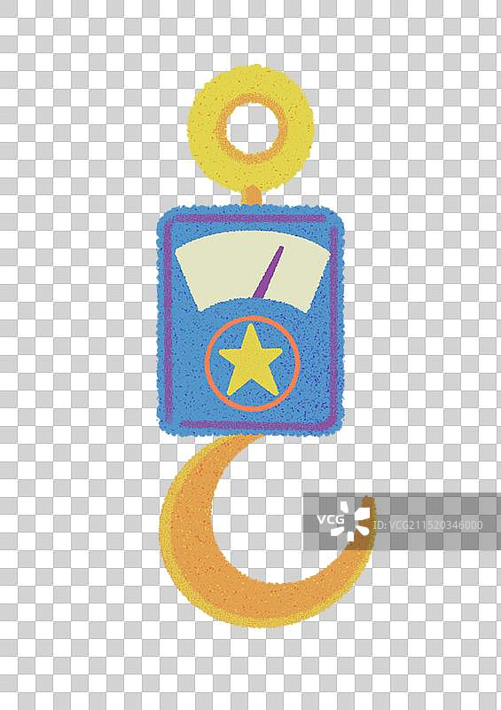 卡通形状概念电子秤称重图片素材