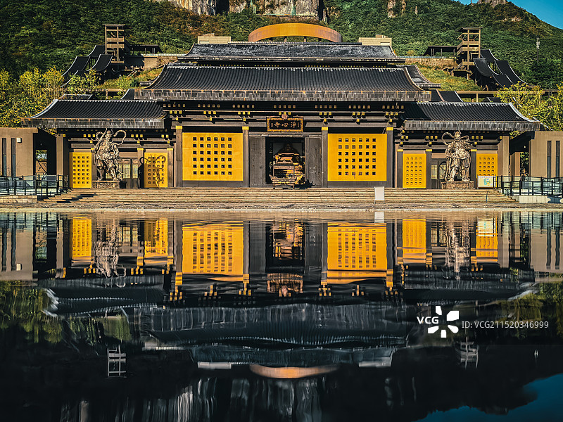 重庆武隆仙女山山顶净心寺庙风光图片素材