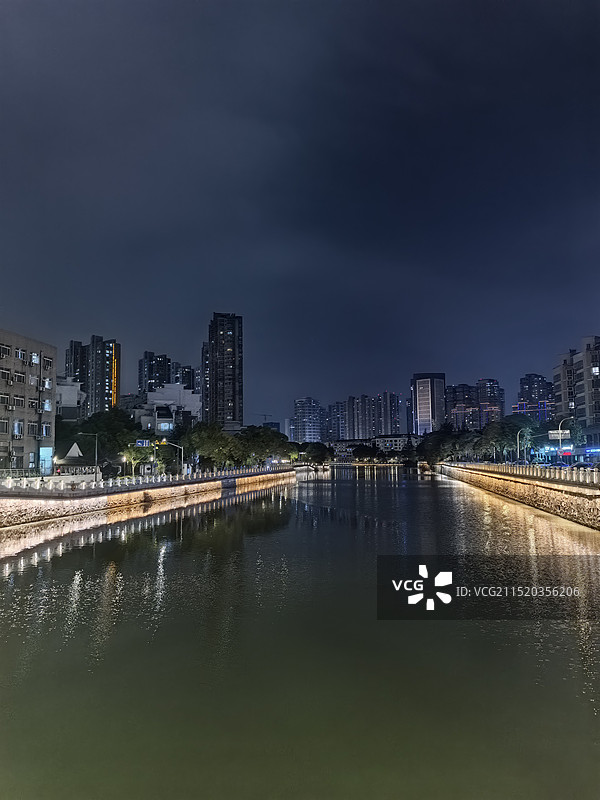 古运河夜景图片素材