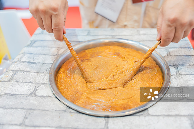 中国传统手艺糖瓜粘图片素材