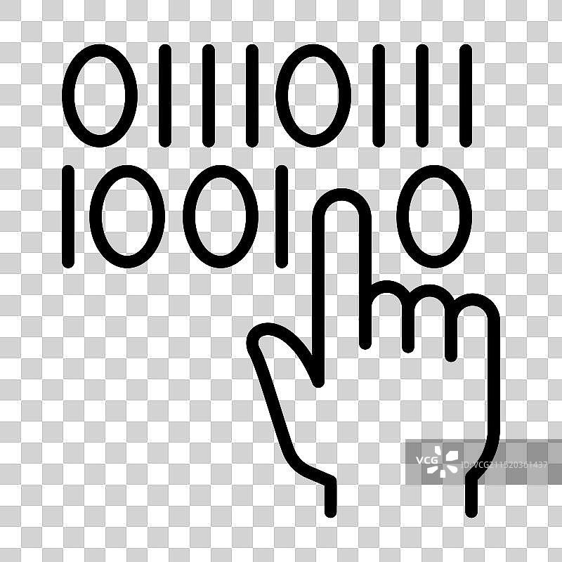 细线风格数据选择图标图片素材