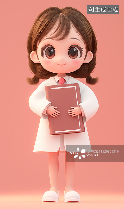 【AI数字艺术】3D卡通女性律师图片素材