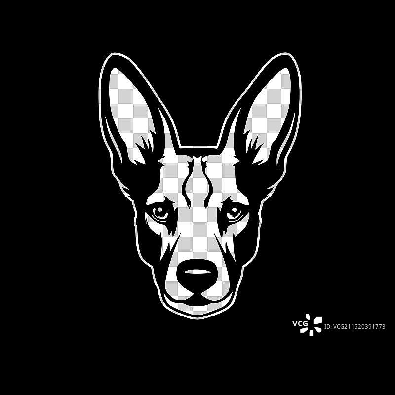 巴森吉犬高品质Logo，适合做T恤图片素材