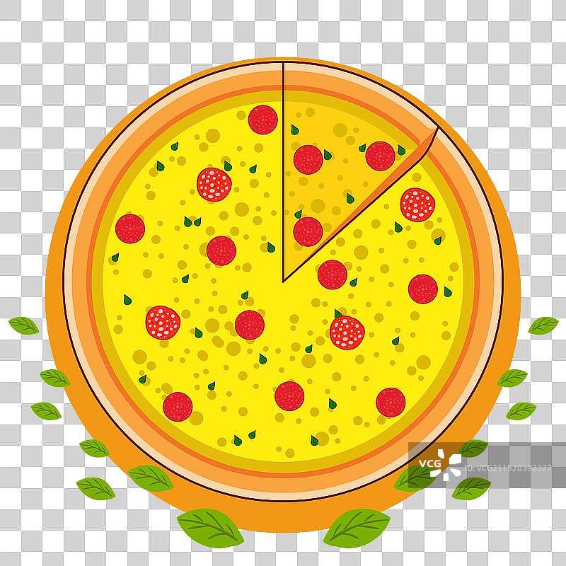 完整披萨图片素材