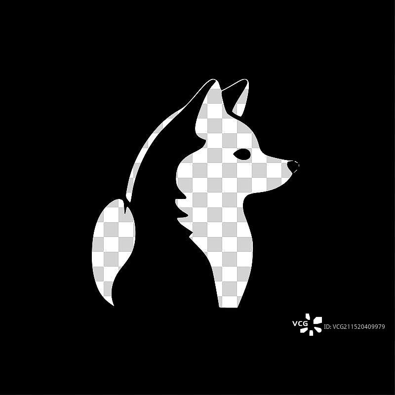 高品质的柴犬Logo-适用于T恤图片素材