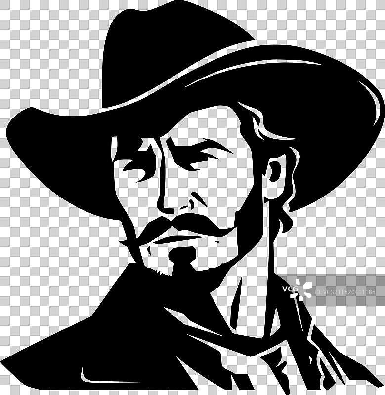 西部 - 黑白图片素材