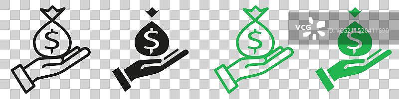 突出金融和贷款的借款人图片素材