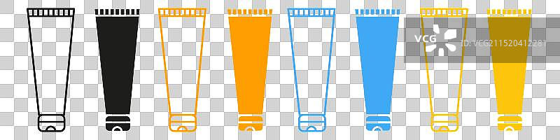 个人护理化妆品软管图标图片素材