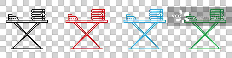 展示家务的熨衣板图标图片素材
