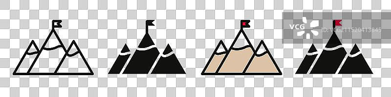 填充风格的任务图标图片素材