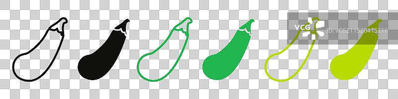 健康饮食图标：西葫芦和黄瓜图片素材