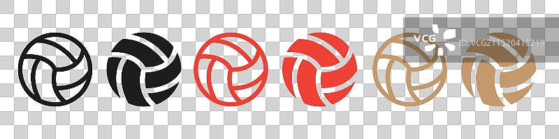 团队运动的运动排球比赛图标图片素材